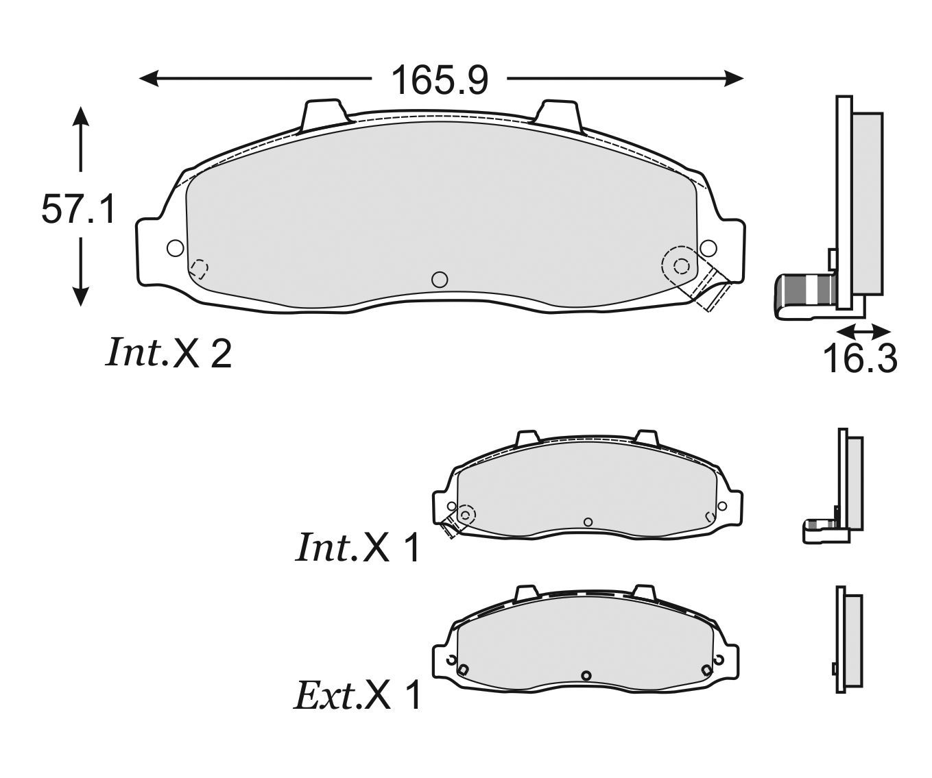 BALATA FORD F150 F250 LOBO LINCOLN BLACKWOOD